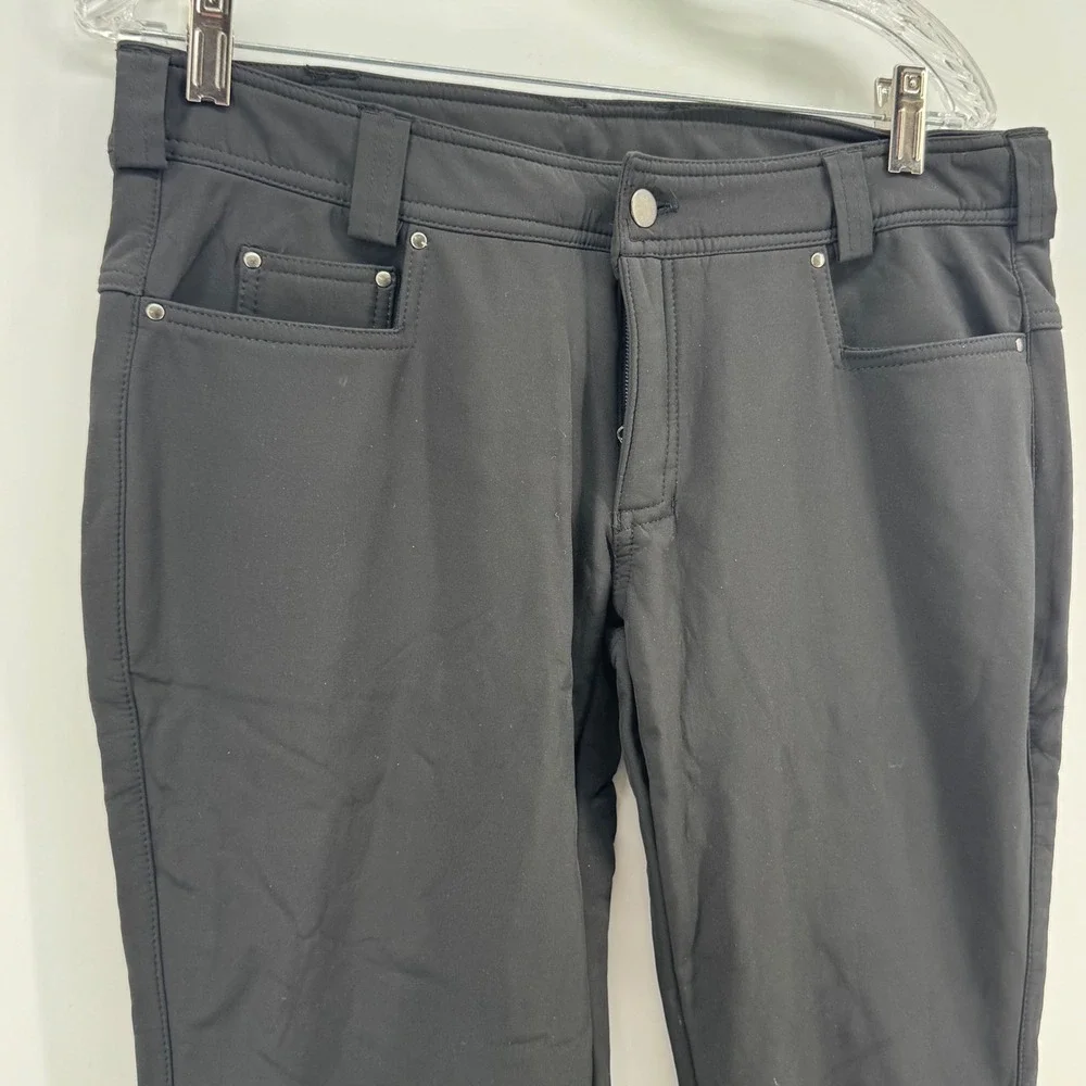 Pulse Womens Snow Pants Black Softshell Fleece Lined Ski Trousers Medium